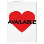 single heart available greeting cards