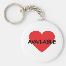 single heart available key chain
