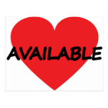 single heart available post cards