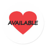 single heart available stickers