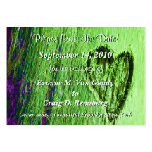 Single Heart Save The Date In Light Green Business Cards