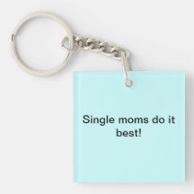 single mom keychain acrylic keychains