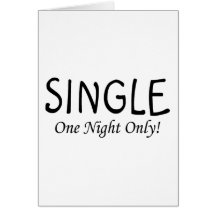 Single One Night Only Cards