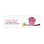 Single Owl Return Address Labels