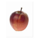 Single red apple post card