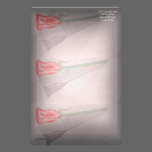 Single Red Rose stationery