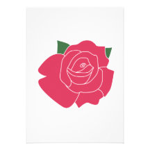 Single Rose Invitation