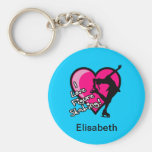Single Skater, blue - Add Your Name KeyChain