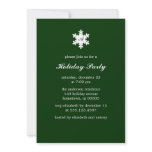 Single Snowflake Monogram Invitations