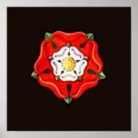 Single Tudor Rose Poster