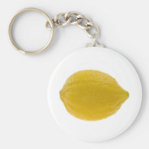 Single whole lemon keychains