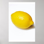 Single Yellow Lemon Print