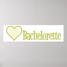 SingleHeart-Bachelorette-Ylw Posters