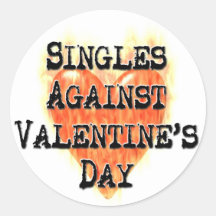 Singles Against Valentine's Day Stickers