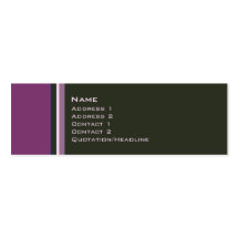 Singles •  No. 0009 Business Cards