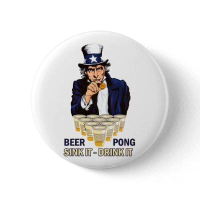 Sink it Drink it Abe Lincoln Button by matt2364