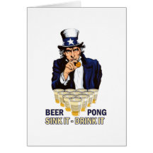 Sink it Drink it Abe Lincoln Card