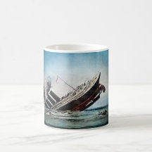Sinking of the Titanic Magic Lantern Slide Coffee Mugs