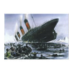 Sinking RMS Titanic Gallery Wrapped Canvas