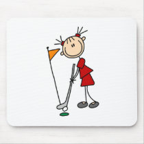 Sinking The Putt From The Green Bag Mouse Mats