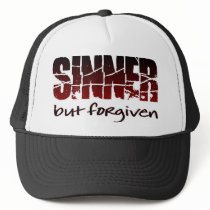 Sinner but forgiven mesh hat