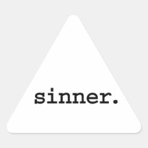 sinner. triangle stickers