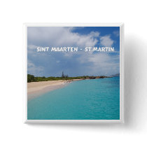 Sint Maarten - St. Martin Beach Scene Pins