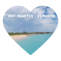 Sint Maarten - St. Martin Beach Scene Sticker