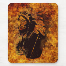 Sioux Chieftain Native American Gift Mousepad