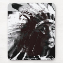 Sioux Chieftain Native American Gift Mousepad