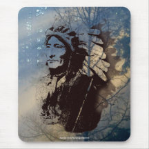 Sioux Chieftain Native American Gift Mousepad