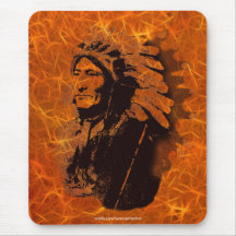 Sioux Chieftain Native American Gift Mousepad