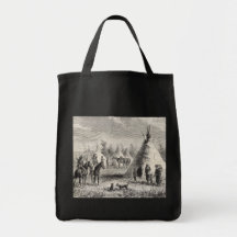 Sioux Village, circa 1876 Tote Bags