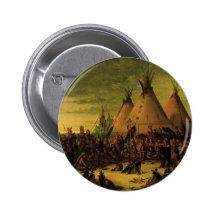 Sioux War Council by George Catlin Button