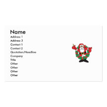Sipping Santa Business Cards