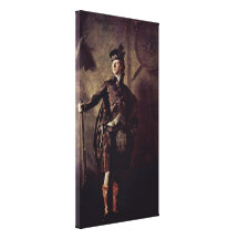 Sir Henry Raeburn - Colonel Alastair of Glengarry Stretched Canvas Prints