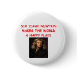sir isaac newton pinback button
