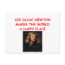 sir isaac newton post card