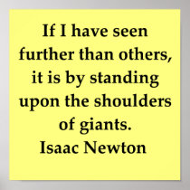 sir isaac newton quote print
