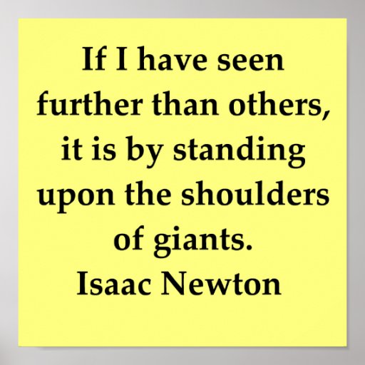 sir isaac newton quote print