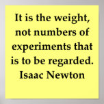 sir isaac newton quote print