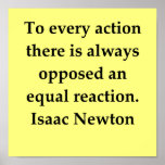 sir isaac newton quote print