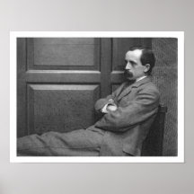 Sir James Matthew Barrie (1860-1937) (b/w photo) Posters