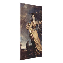 Sir Joshua Reynolds - Lady Jane Halliday Canvas Prints