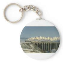 Sir Lamiel crosses Ribblehead Viaduct on the Settl Key Chains