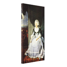 Sir Thomas Lawrence - Queen Charlotte(portrait) Gallery Wrap Canvas