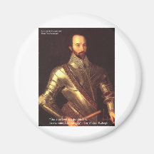 Sir Walter Raleigh "True Love" Quote Gifts & Cards Refrigerator Magnets