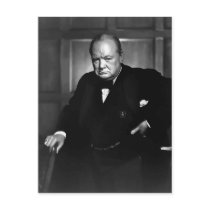 Sir Winston Churchill Post Card