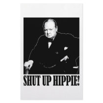 Sir Winston Churchill says Shut Up Hippie!