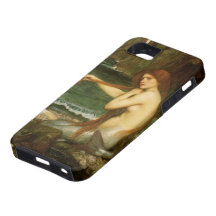 Sirène par le château d'eau de JW, art victorien d Coques Case-Mate iPhone 5